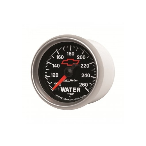 AUTOMETER GAUGE 2-1/16" WATER TEMPERATURE,100-260F,CHEVY RED BOWTIE # 3655-00406