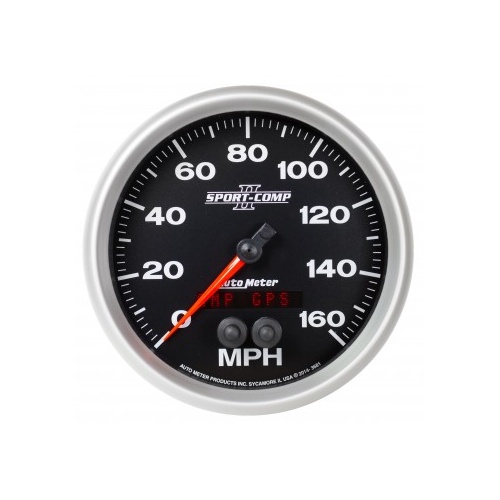 AUTOMETER GAUGE 5" GPS SPEEDOMETER,0-160 MPH,SPORT-COMP II # 3681