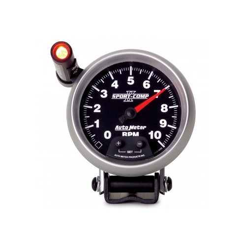 AUTOMETER GAUGE 3-3/4" PEDESTAL TACHOMETER,0-10,000 RPM,SPORT-COMP II # 3690