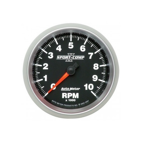 AUTOMETER GAUGE 3-3/8" IN-DASH TACHOMETER,0-10,000 RPM,SPORT-COMP II # 3697