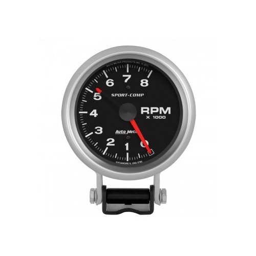 AUTOMETER GAUGE 3-3/4" PEDESTAL TACHOMETER,0-8,000 RPM,SPORT-COMP # 3780