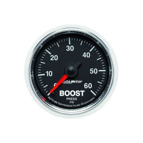 AUTOMETER GAUGE 2-1/16" BOOST,0-60 PSI,MECHANICAL,GS # 3805