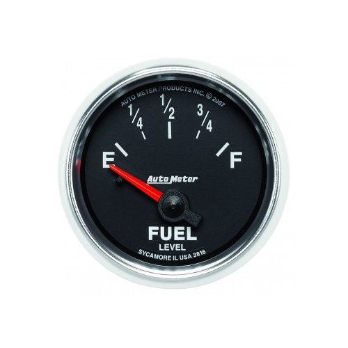 AUTOMETER GAUGE 2-1/16" FUEL LEVEL,240-33 ?,AIR-CORE,SSE,GS # 3816