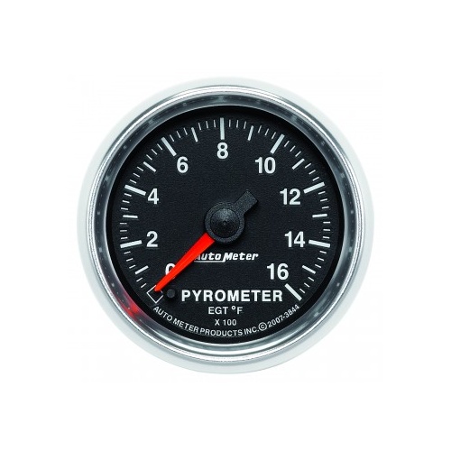 AUTOMETER GAUGE 2-1/16" PYROMETER,0-1600F,STEPPER MOTOR,GS # 3844
