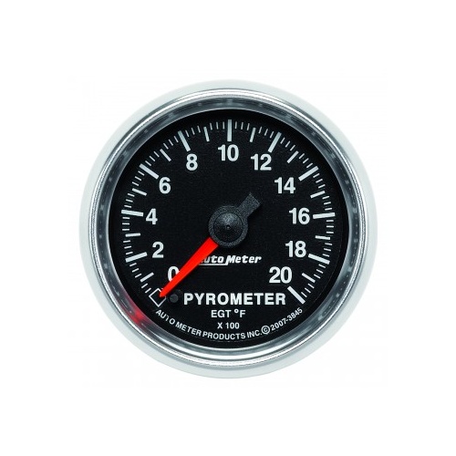 AUTOMETER GAUGE 2-1/16" PYROMETER,0-2000F,STEPPER MOTOR,GS # 3845