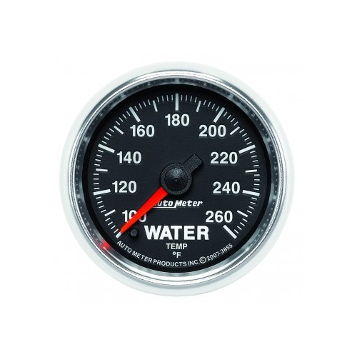AUTOMETER GAUGE 2-1/16" WATER TEMPERATURE,100-260F,STEPPER MOTOR,GS # 3855