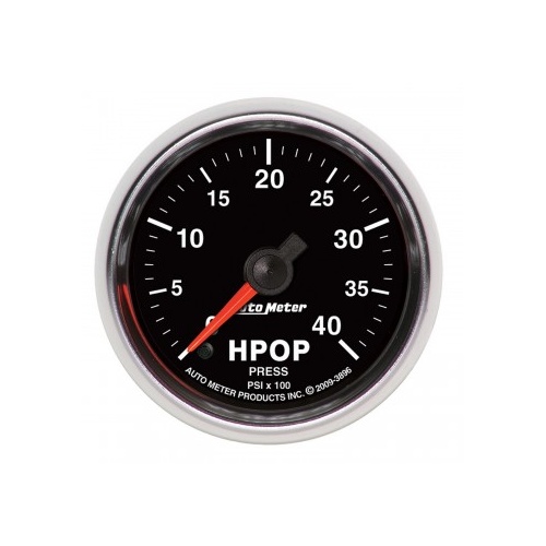 AUTOMETER GAUGE 2-1/16" HPOP PRESSURE,0-4K PSI,STEPPER MOTOR,GS # 3896