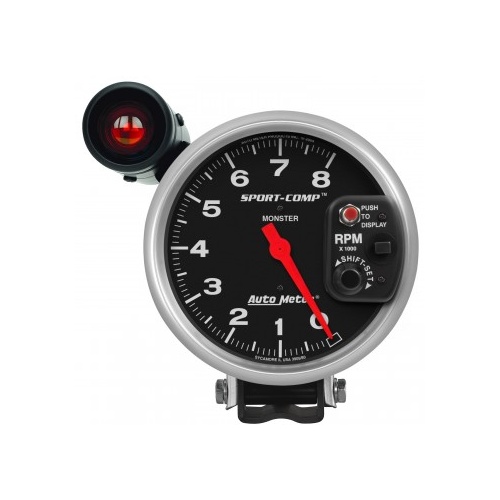 AUTOMETER GAUGE 5" PEDESTAL TACHOMETER,0-8,000 RPM,SPORT-COMP # 3905
