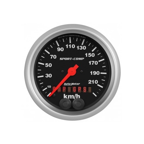 AUTOMETER GAUGE 3-3/8" SPEEDO,225 KM/H,GPS,SPORT-COMP # 3982-M