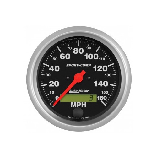 AUTOMETER GAUGE 3-3/8" SPEEDOMETER,0-160 MPH,ELECTRIC,SPORT-COMP # 3988