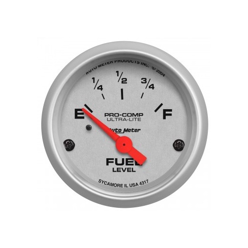 AUTOMETER GAUGE 2-1/16" FUEL LEVEL,0-30 ?,AIR-CORE,PRE `65 GM,SSE # 4317-SP