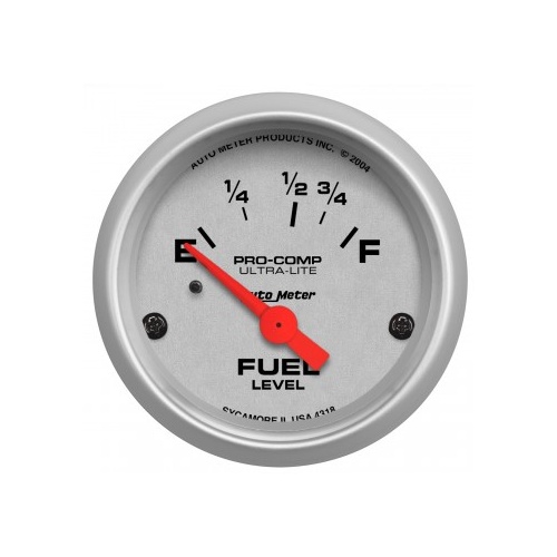 AUTOMETER GAUGE 2-1/16" FUEL LEVEL,16-158 ?,AIR-CORE,ULTRA-LITE # 4318-SP