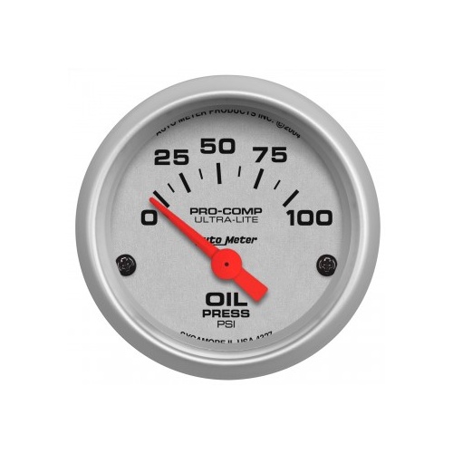 AUTOMETER GAUGE 2-1/16" OIL PRESSURE,0-100 PSI,AIR-CORE,ULTRA-LITE # 4327-SP