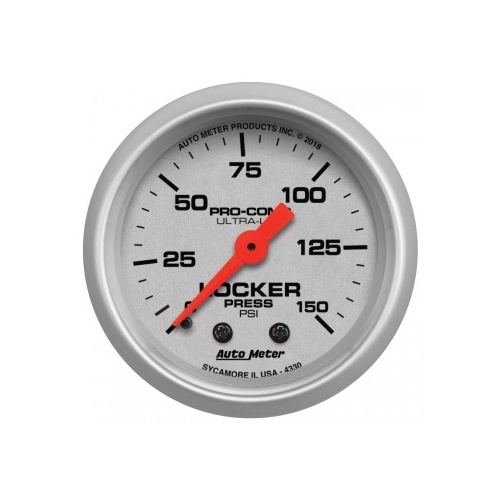 AUTOMETER GAUGE 2-1/16" AIR LOCKER PRESSURE,0-150 PSI,ULTRA-LITE # 4330