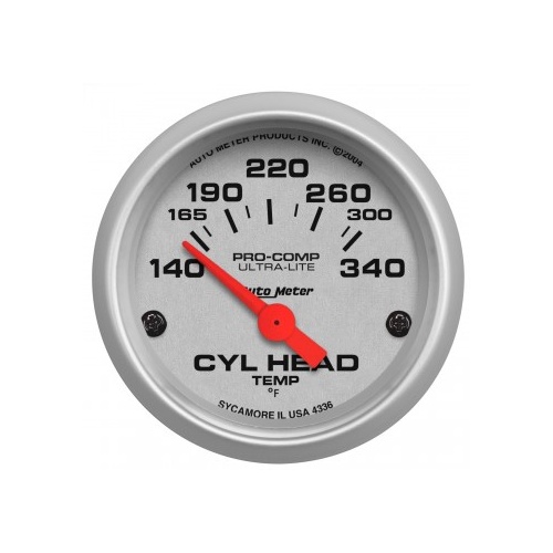 AUTOMETER GAUGE 2-1/16" CYLINDER HEAD TEMPERATURE,140-340F,AIR-CORE,ULTRA-LITE # 4336-SP