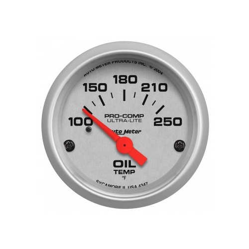 AUTOMETER GAUGE 2-1/16" OIL TEMPERATURE,100-250F,AIR-CORE,ULTRA-LITE # 4347-SP