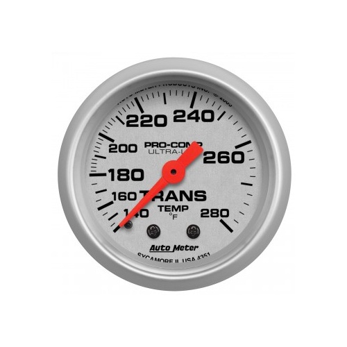 AUTOMETER GAUGE 2-1/16" TRANSMISSION TEMPERATURE,140-280F,MECHANICAL,ULTRA-LITE # 4351-SP