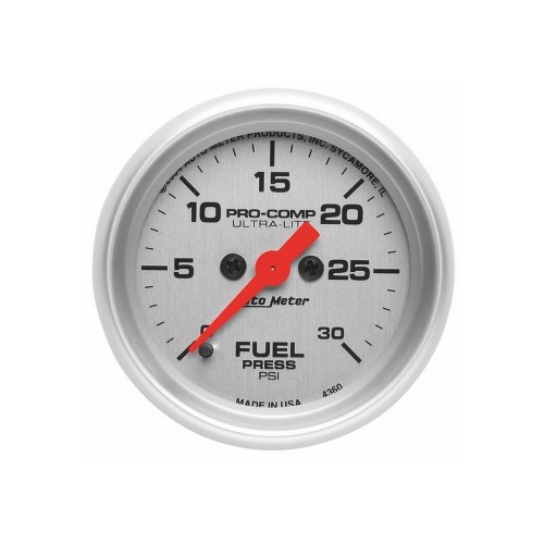 AUTOMETER GAUGE 2-1/16" FUEL PRESSURE,0-30 PSI,STEPPER MOTOR,ULTRA-LITE # 4360-SP