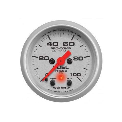 AUTOMETER GAUGE 2-1/16" FUEL PRESSURE,0-100 PSI,STEPPER MOTOR,ULTRA-LITE # 4371-SP