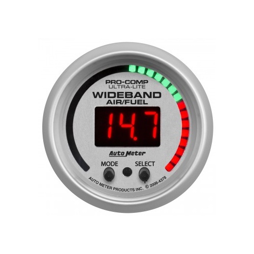 AUTOMETER GAUGE 2-1/16" WIDEBAND PRO AIR/FUEL RATIO,6:1-20:1 AFR,ULTRA-LITE # 4378-SP