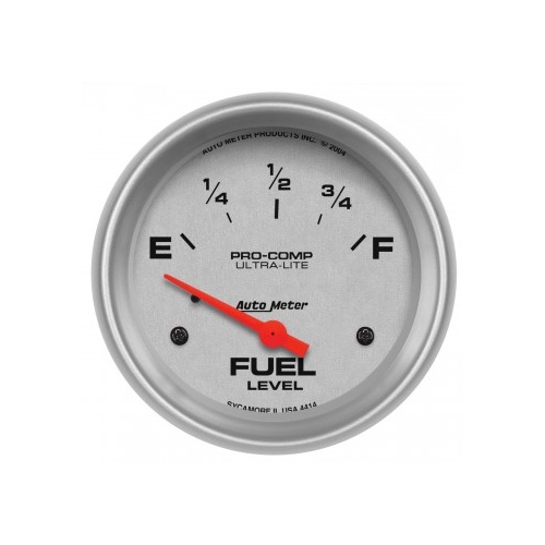 AUTOMETER GAUGE 2-5/8" FUEL LEVEL,0-90 ?,AIR-CORE,SSE,ULTRA-LITE # 4414-SP