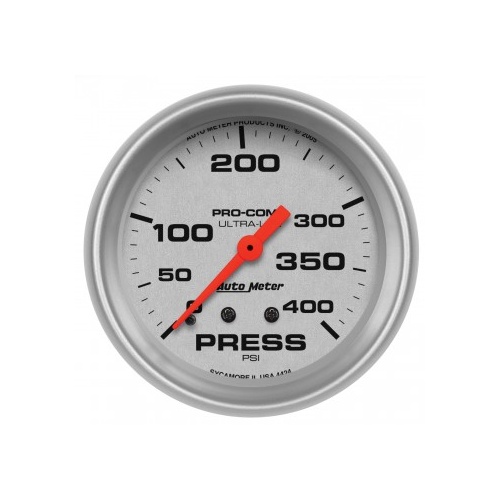 AUTOMETER GAUGE 2-5/8" PRESSURE,0-400 PSI,MECHANICAL,ULTRA-LITE # 4424-SP