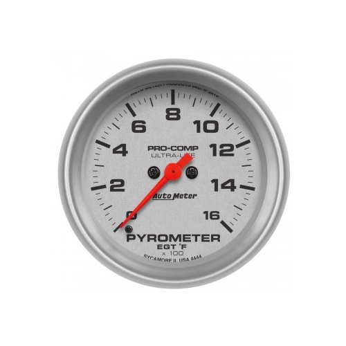 AUTOMETER GAUGE 2-5/8" PYROMETER,0-1600F,STEPPER MOTOR,ULTRA-LITE # 4444-SP