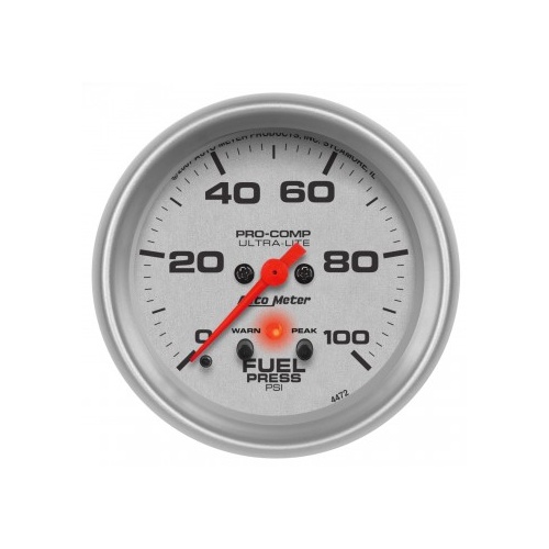 AUTOMETER GAUGE 2-5/8" FUEL PRESSURE,0-100 PSI,STEPPER MOTOR,ULTRA-LITE # 4472-SP