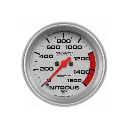AUTOMETER GAUGE 2-5/8" NITROUS PRESSURE,0-1600 PSI,STEPPER MOTOR,ULTRA-LITE # 4474-SP