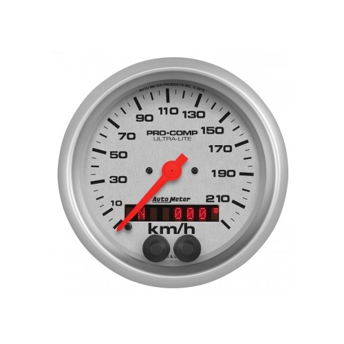 AUTOMETER GAUGE 3-3/8" SPEEDO,225 KM/H,GPS,ULTRA-LITE # 4480-M-SP