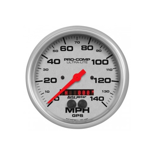 AUTOMETER GAUGE 5" GPS SPEEDOMETER,0-140 MPH,ULTRA-LITE # 4481-SP