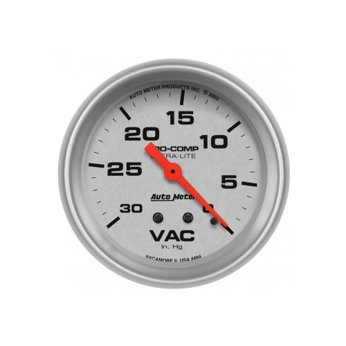 AUTOMETER GAUGE 2-5/8" VACUUM,0-30 IN HG,ULTRA-LITE # 4484-SP