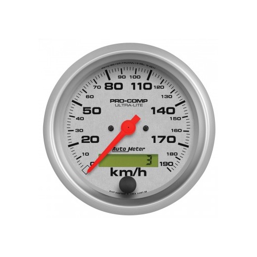 AUTOMETER GAUGE 3-3/8" SPEEDOMETER,0-190 KM/H,ELECTRIC,ULTRA-LITE # 4487-M-SP