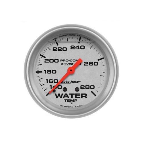 AUTOMETER GAUGE 2-5/8" WATER TEMPERATURE,140-280F,MECHANICAL,LIQUID FILLED,ULTRA-LITE # 4631-SP