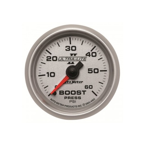 AUTOMETER GAUGE 2-1/16" BOOST,0-60 PSI,MECHANICAL,ULTRA-LITE II # 4905