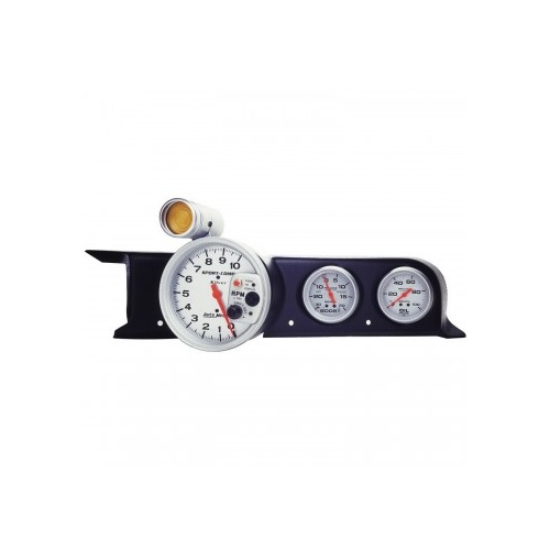 AUTOMETER DASH TOP, TRIPLE, (5" PEDESTAL TACH, 2-5/8"X2), MUSTANG 87-93 FOX
