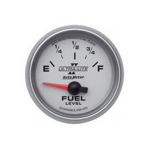 AUTOMETER GAUGE 2-1/16" FUEL LEVEL,0-90 ?,AIR-CORE,SSE,ULTRA-LITE II # 4913