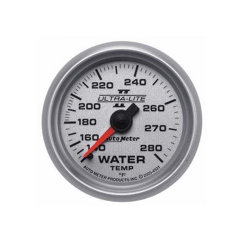 AUTOMETER GAUGE 2-1/16" WATER TEMPERATURE,140-280F,6 FT.,MECHANICAL,ULTRA-LITE II # 4931