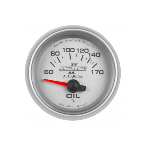 AUTOMETER GAUGE 2-1/16" OIL TEMP,60-170 C,AIR-CORE,ULTRA-LITE II # 4948-M