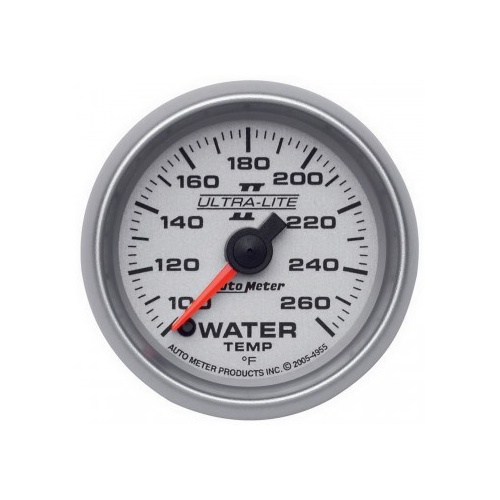 AUTOMETER GAUGE 2-1/16" WATER TEMPERATURE,100-260F,STEPPER MOTOR,ULTRA-LITE II # 4955
