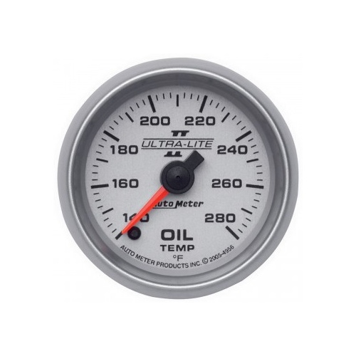 AUTOMETER GAUGE 2-1/16" OIL TEMPERATURE,140-280F,STEPPER MOTOR,ULTRA-LITE II # 4956