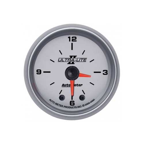 AUTOMETER GAUGE 2-1/16" CLOCK,12 HOUR,ULTRA-LITE II # 4985