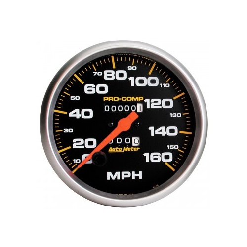 AUTOMETER GAUGE 5" SPEEDOMETER,0-160 MPH,MECHANICAL,PRO-COMP # 5154
