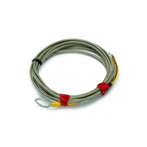 AUTOMETER THERMOCOUPLE, TYPE K, SPARK-PLUG MOUNT, OPEN TIP, 6 FT., REPLACEMENT