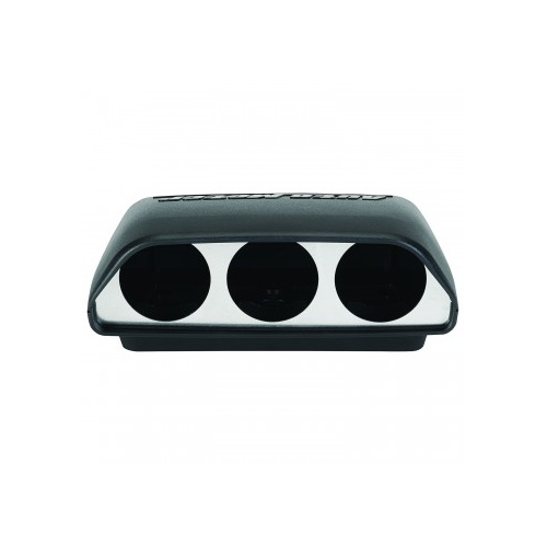 AUTOMETER UNIVERSAL DASH TOP, TRIPLE, 2-1/16" BLACK# 5288