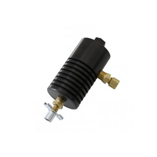 AUTOMETER PARTICLE TRAP KIT, EXHAUST PRESSURE, ALUMINUM, BLACK