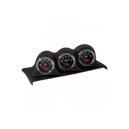 AUTOMETER GAUGE DIRECT FIT DASH TOP,TRIPLE,2-1/16",JEEP WRANGLER JK 07-10 # 5380