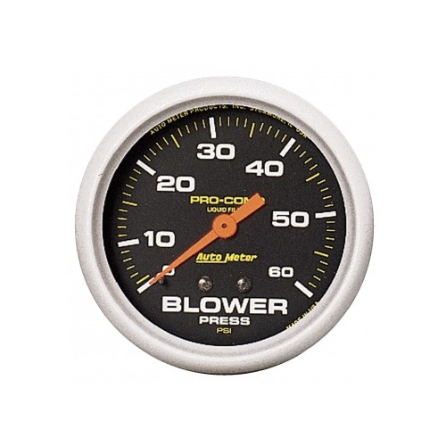 AUTOMETER GAUGE 2-5/8" BLOWER PRESSURE,0-60 PSI,MECHANICAL,LIQUID FILLED,PRO-COMP # 5402