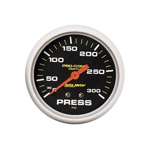 AUTOMETER GAUGE 2-5/8" PRESSURE,0-300 PSI,MECHANICAL,LIQUID FILLED,PRO-COMP # 5423