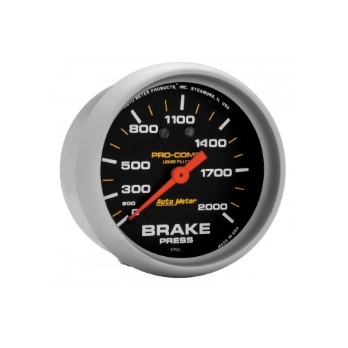 AUTOMETER GAUGE 2-5/8" BRAKE PRESSURE,0-2000 PSI,MECHANICAL,LIQUID FILLED,PRO-COMP # 5426